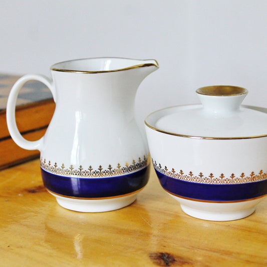 Porcelain Germany Set of Сreamer and Sugar Bowl Winterling markleuthen Bavaria - Vintage porcelain - Made in Germany - 1970s