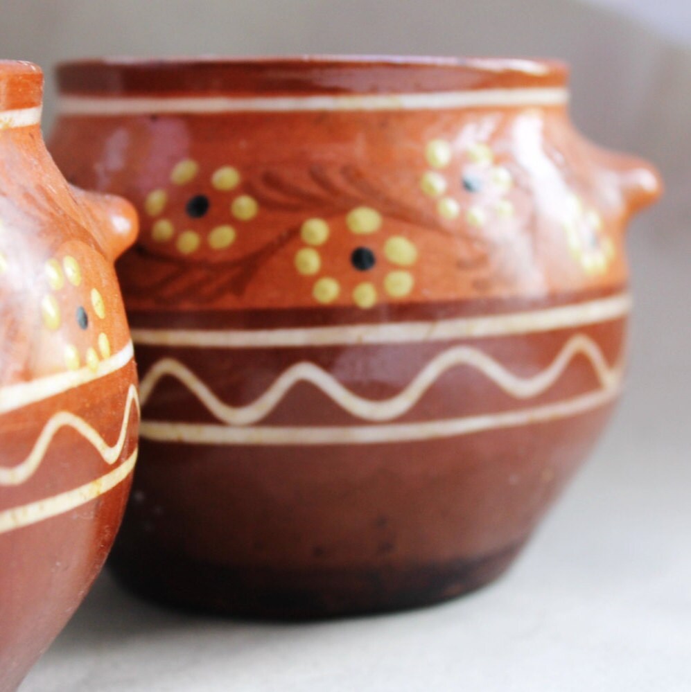 Set of of two Clay pots for baking, times of the USSR - USSR vintage