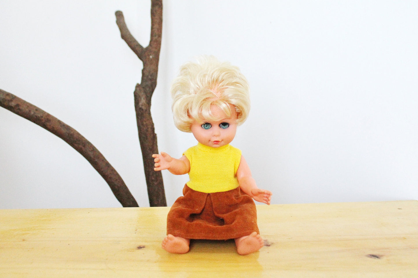 Soviet vintage doll 12.2 inches - USSR doll - Collectible doll - 1970s