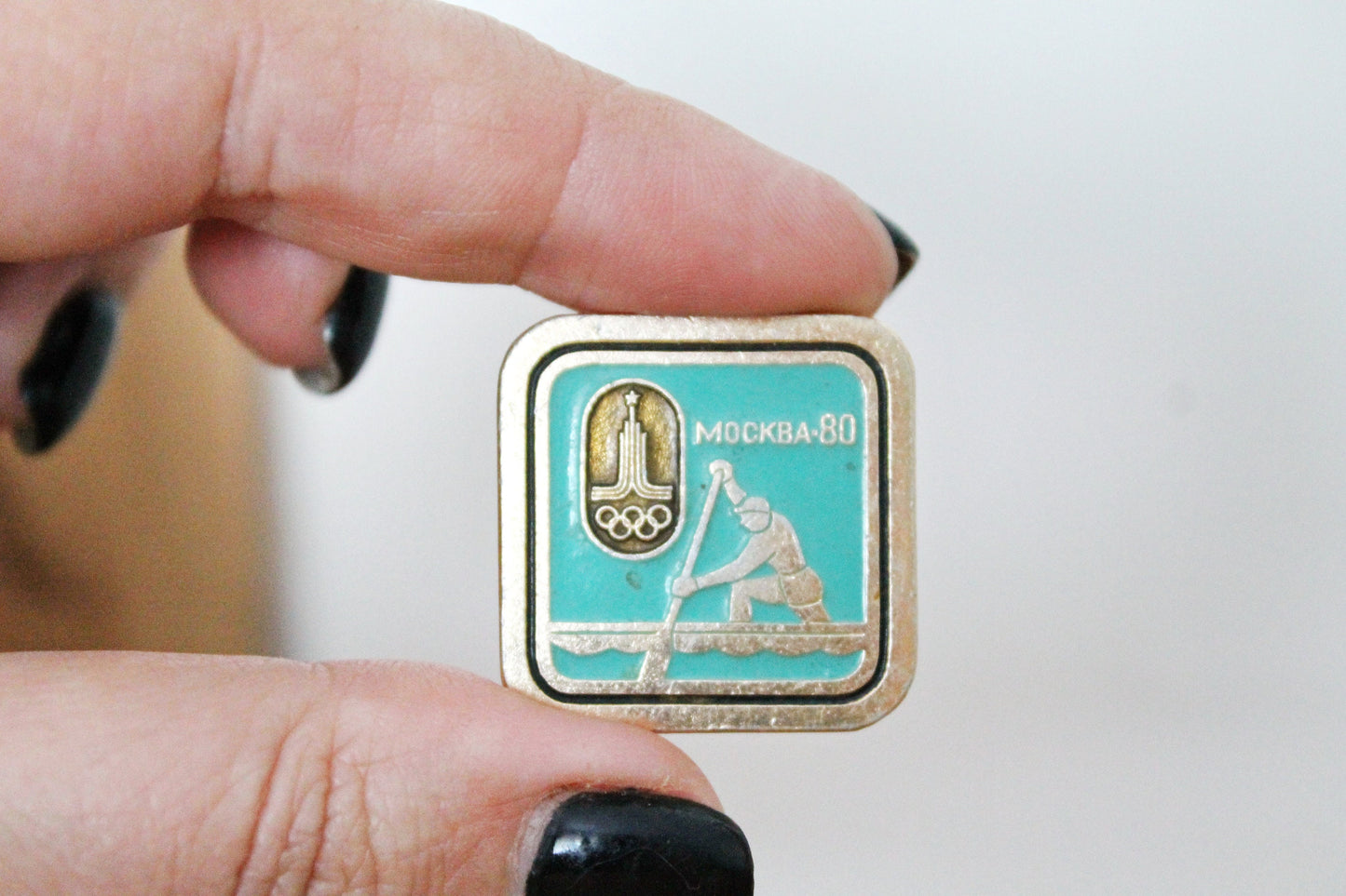 Vintage soviet USSR pin badge - Olympiad 80 - USSR pin - vintage soviet badge - 1980ss