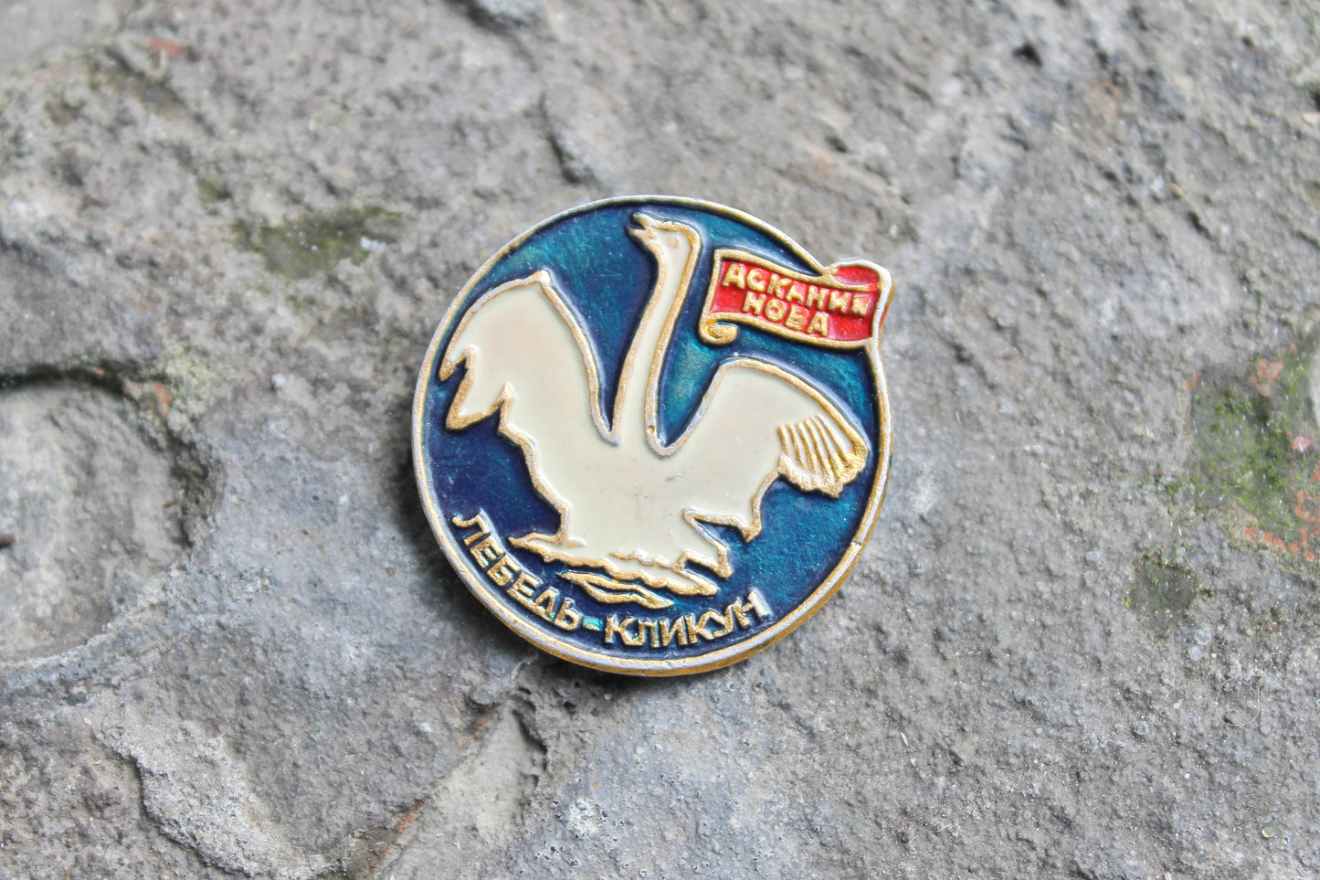 Vintage soviet USSR pin badge - Swan - USSR pin - vintage soviet badge - 1980s