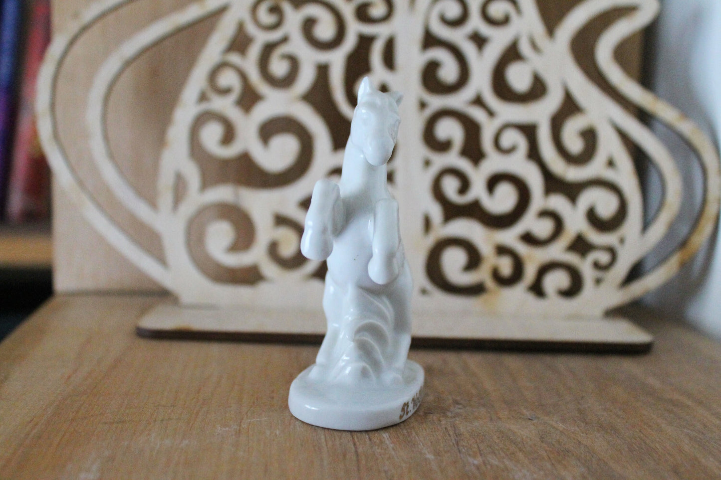 Vintage White horse St Wolfgang Porcelain Figurine 3.5 inches - Austria - 1980s