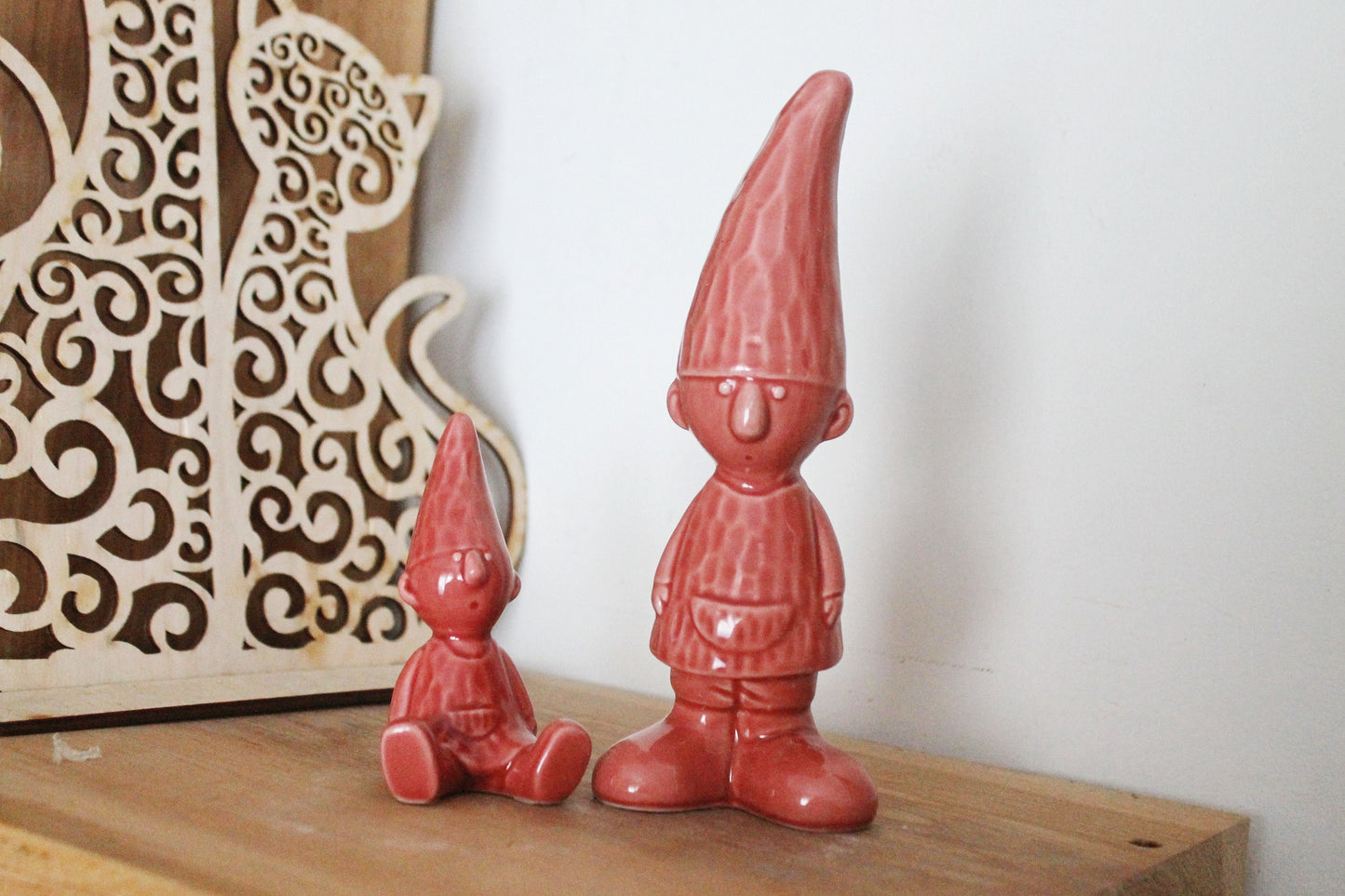 Vintage porcelain set of two Gnoms figurines - Germany Gnome figurine - vintage decor - Germany vintage - 1980s