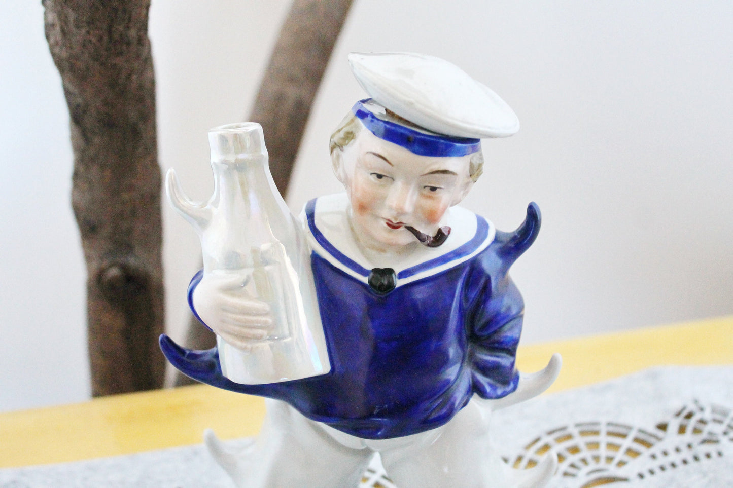 Vintage Ceramic Sailor Drinking Set - 1980s - Germany vintage - Sailors set gift