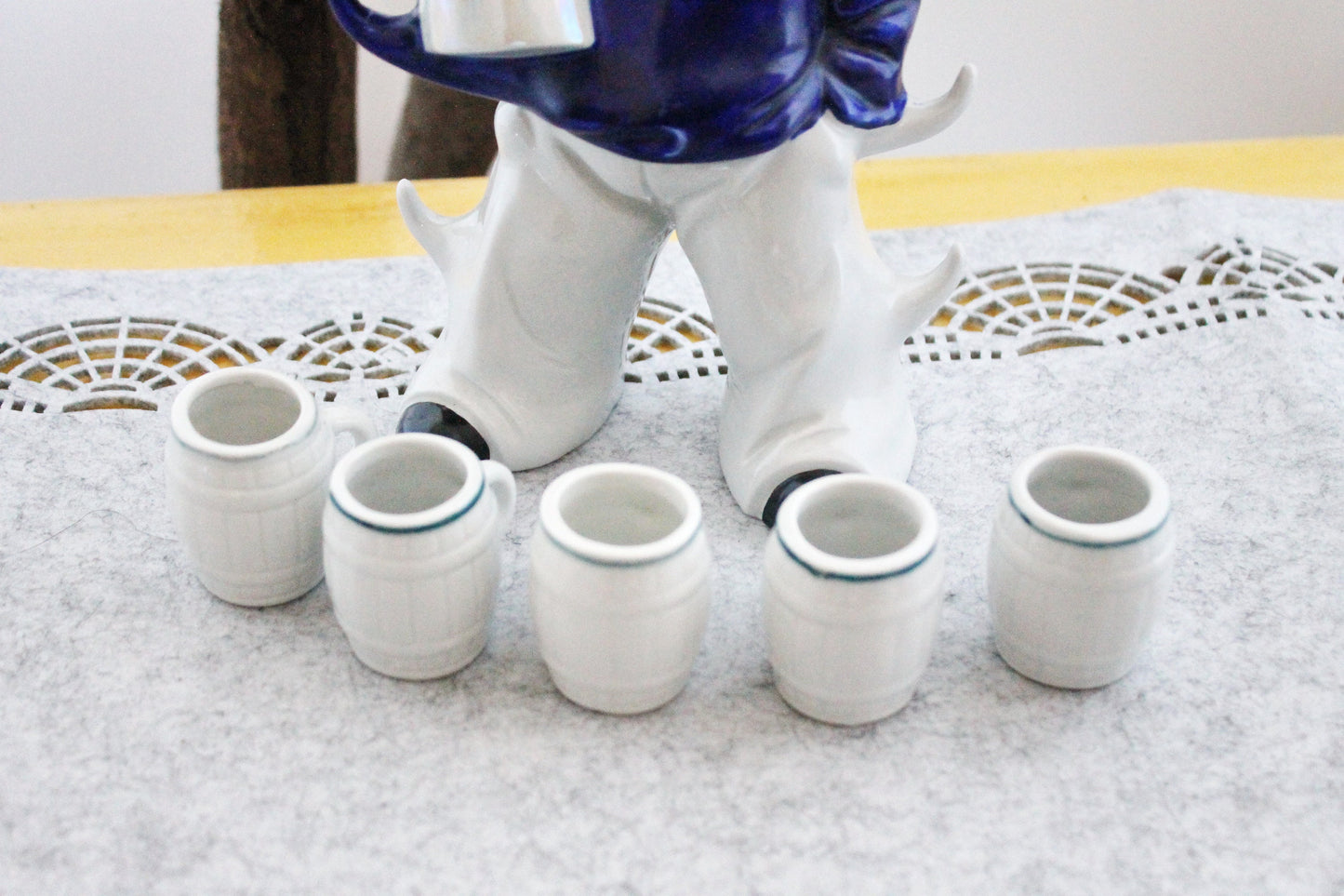 Vintage Ceramic Sailor Drinking Set - 1980s - Germany vintage - Sailors set gift