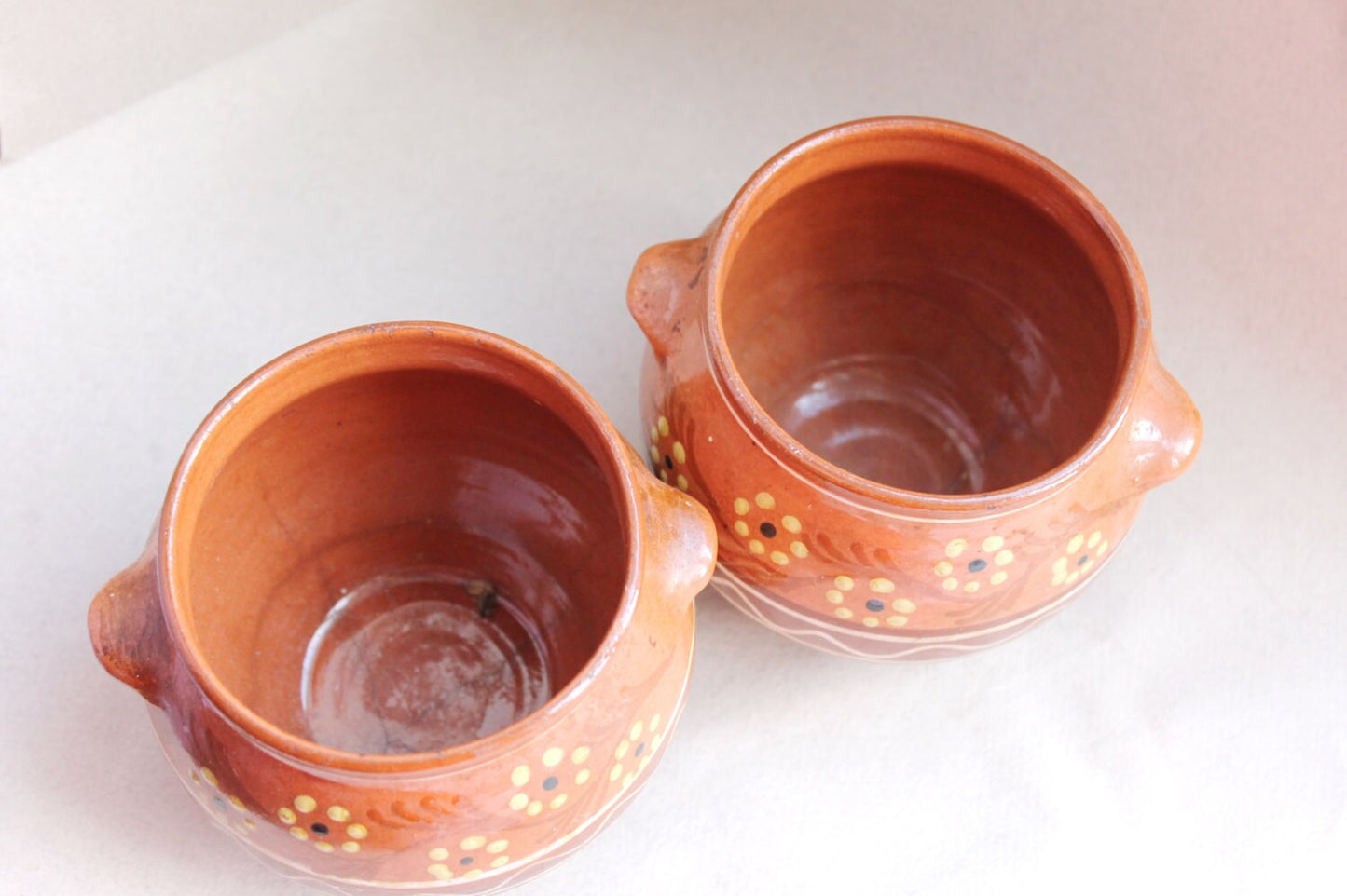 Set of of two Clay pots for baking, times of the USSR - USSR vintage