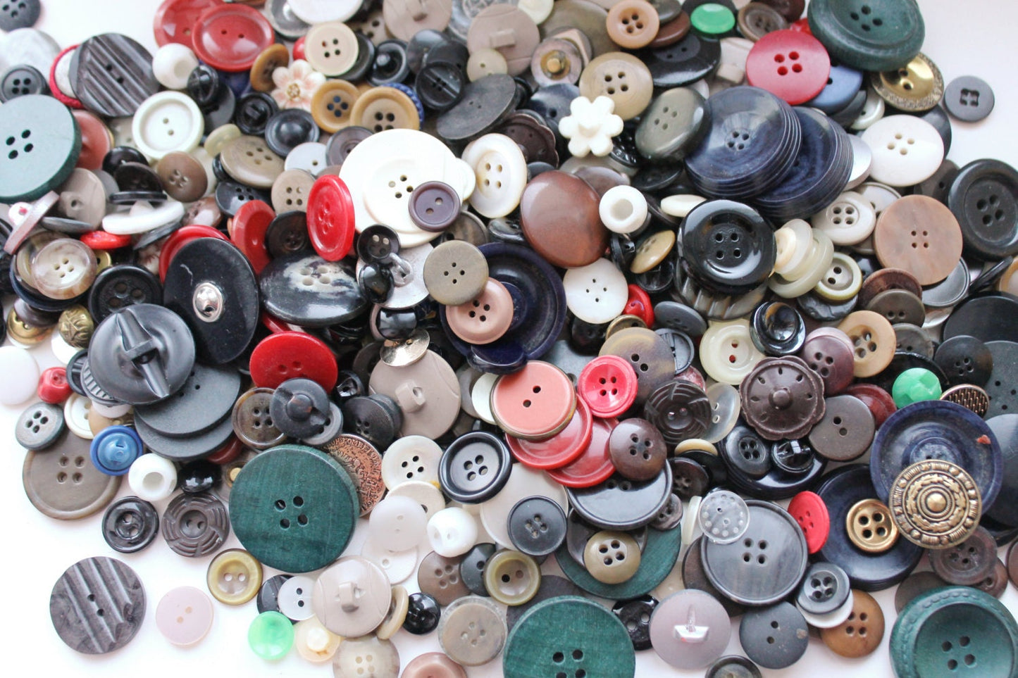 BUTTONS. USSR vintage. A lot of buttons from USSR era. Countless - 1